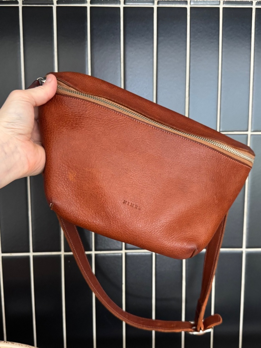 NIMES Ombu Leather Fanny Pack / Cross Body / Shoulder